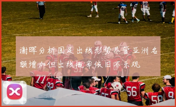 谢晖分析国足出线形势尽管亚洲名额增加但出线概率依旧不乐观